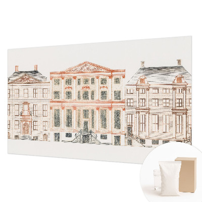 Kwalitatief fotobehang met een print van klassieke gebouwen
