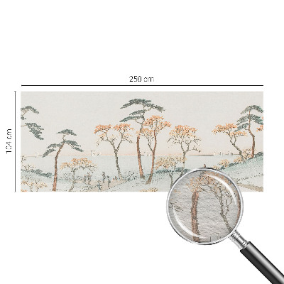 Muurbehang met een vredig landschap