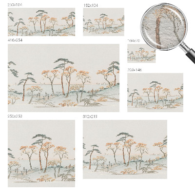 Muur behang Vreedzaam landschap