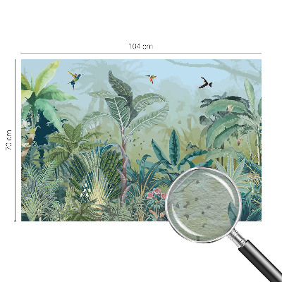 Groot fotobehang met tropisch natuurontwerp