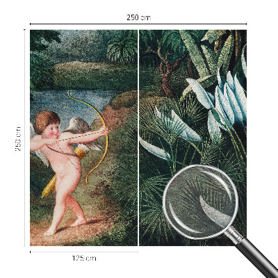 Uniek fotobehang Schattige Cupido