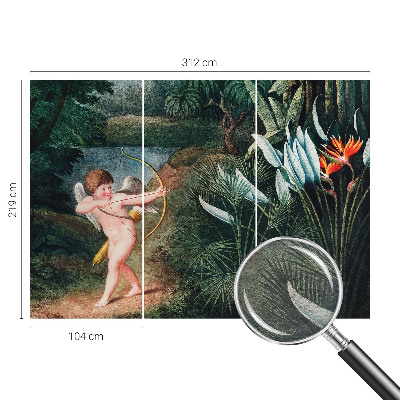 Uniek fotobehang Schattige Cupido