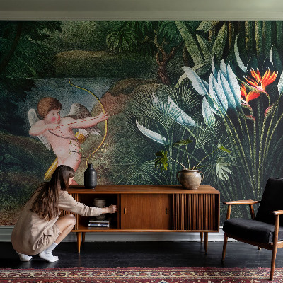 Uniek fotobehang Schattige Cupido