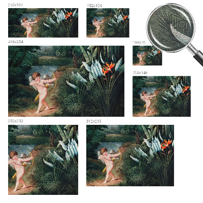 Uniek fotobehang Schattige Cupido