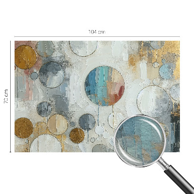 Vliesbehang fotobehang Geometrische cirkels