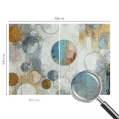 Vliesbehang fotobehang Geometrische cirkels