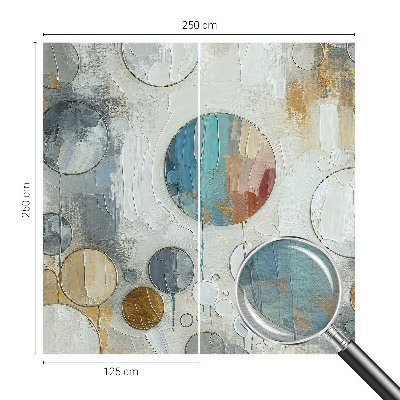 Vliesbehang fotobehang Geometrische cirkels