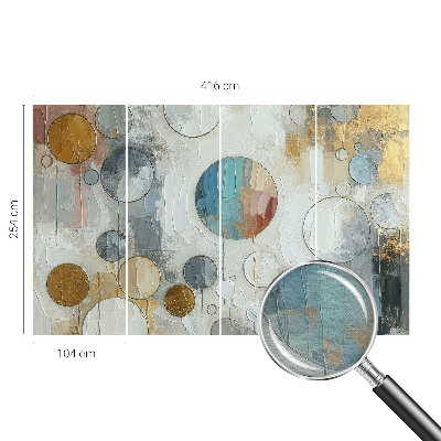 Vliesbehang fotobehang Geometrische cirkels