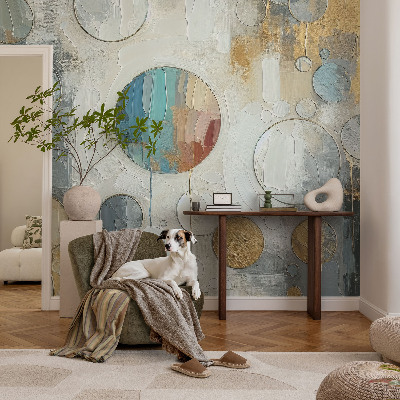Vliesbehang fotobehang Geometrische cirkels
