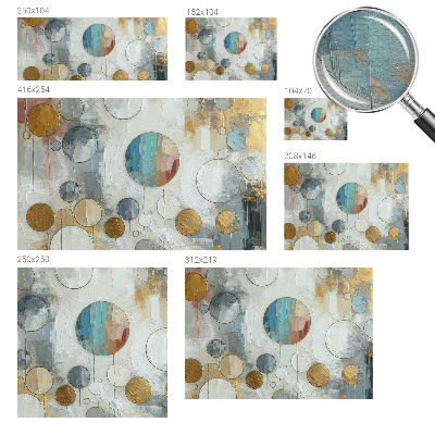 Vliesbehang fotobehang Geometrische cirkels