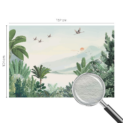 Vliesbehang fotobehang woonkamer Tropische oase