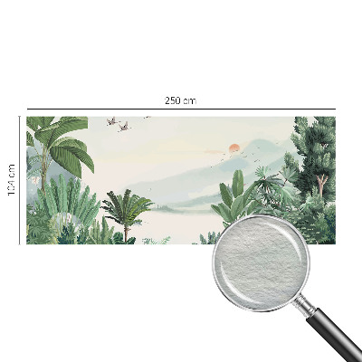 Vliesbehang fotobehang woonkamer Tropische oase