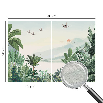 Vliesbehang fotobehang woonkamer Tropische oase