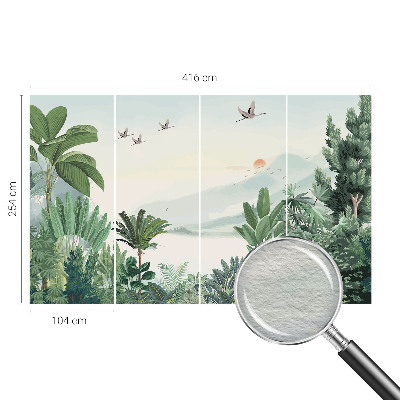 Vliesbehang fotobehang woonkamer Tropische oase