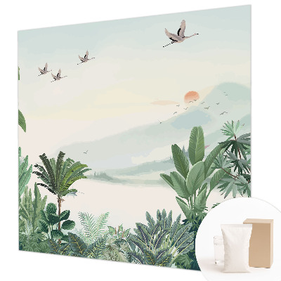 Vliesbehang fotobehang woonkamer Tropische oase