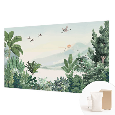 Vliesbehang fotobehang woonkamer Tropische oase