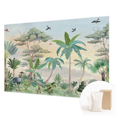 Vlies fotobehang op maat Exotische flora