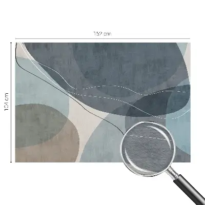 Fotobehang met een moderne abstracte print