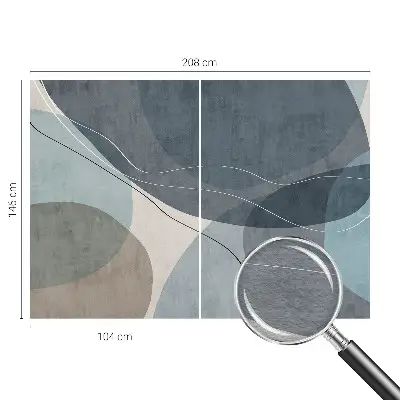 Fotobehang met een moderne abstracte print