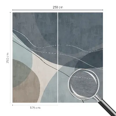 Fotobehang met een moderne abstracte print