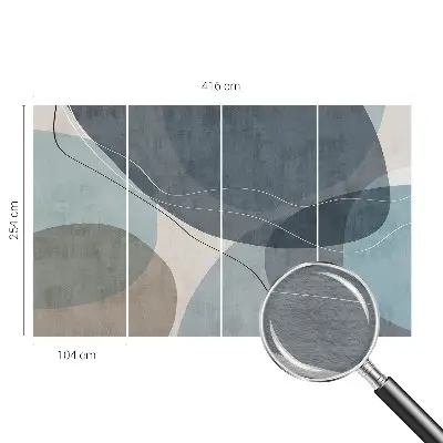 Fotobehang met een moderne abstracte print