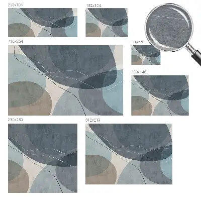 Fotobehang met een moderne abstracte print