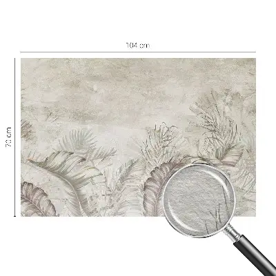 Fotobehang naadloos met een decoratief bladmotief