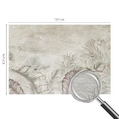 Fotobehang naadloos met een decoratief bladmotief