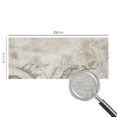 Fotobehang naadloos met een decoratief bladmotief