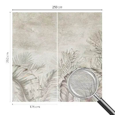 Fotobehang naadloos met een decoratief bladmotief