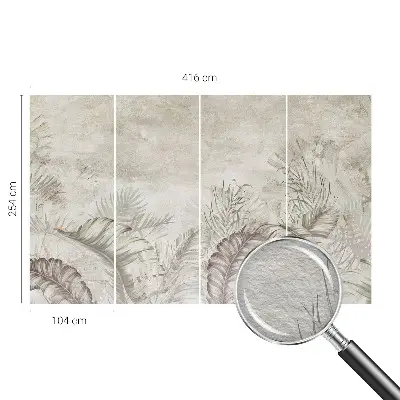 Fotobehang naadloos met een decoratief bladmotief