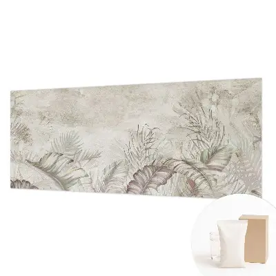 Fotobehang naadloos met een decoratief bladmotief