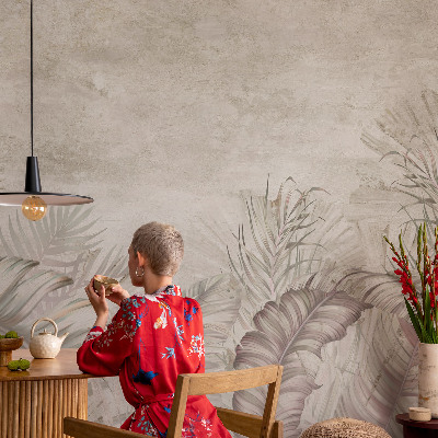 Fotobehang naadloos Decoratieve bladeren