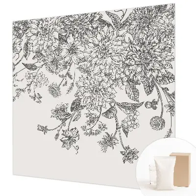 Naadloos fotobehang met een bloemenpatroon