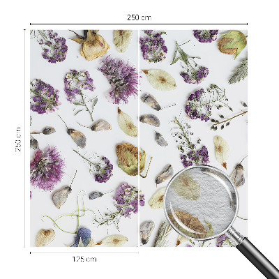 Fotobehang woonkamer Gedroogde bloemen