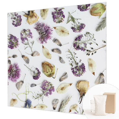 Fotobehang woonkamer Gedroogde bloemen