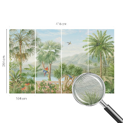 Fotobehang slaapkamer Exotisch landschap