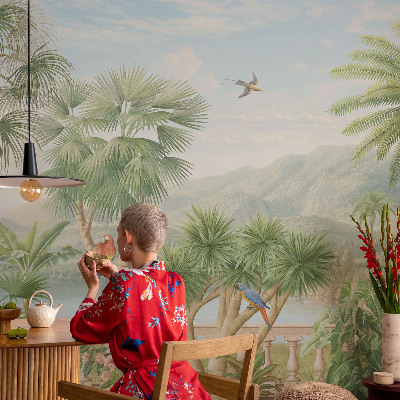 Fotobehang slaapkamer Exotisch landschap