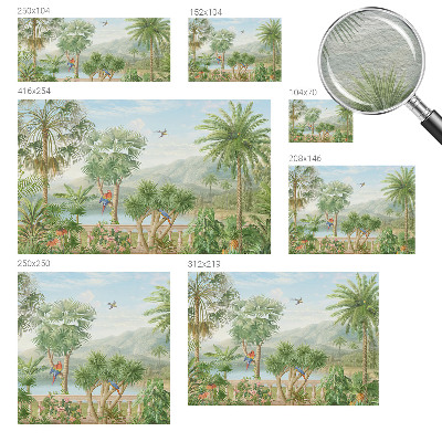 Fotobehang slaapkamer Exotisch landschap