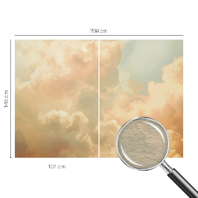 Fotobehang voor slaapkamer met etherische wolken