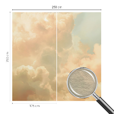 Fotobehang voor slaapkamer met etherische wolken