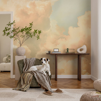 Fotobehang voor slaapkamer met etherische wolken