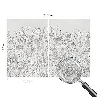 Fotobehang voor de slaapkamer Bosdieren