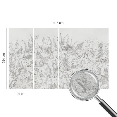 Fotobehang voor de slaapkamer Bosdieren