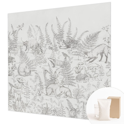 Fotobehang voor de slaapkamer Bosdieren