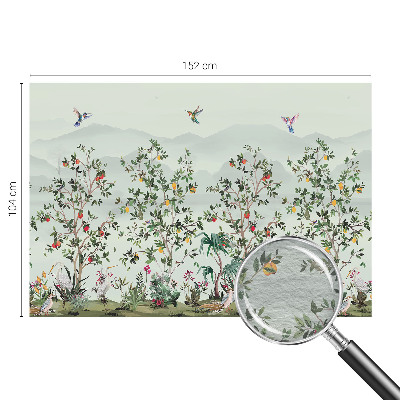 Fotobehang voor de woonkamer Exotische bomen
