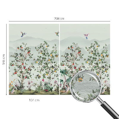 Fotobehang voor de woonkamer Exotische bomen