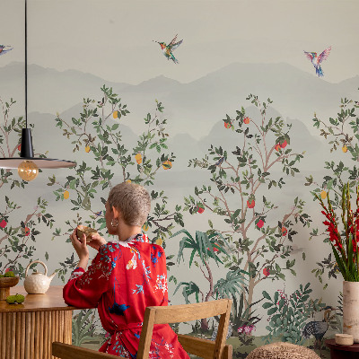 Fotobehang voor de woonkamer Exotische bomen