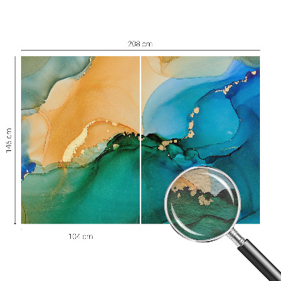 Hoogwaardig fotobehang Kleurrijke golven