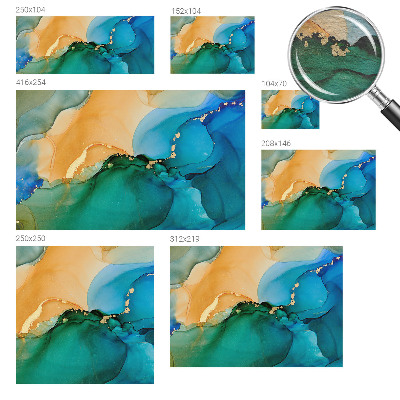 Hoogwaardig fotobehang Kleurrijke golven
